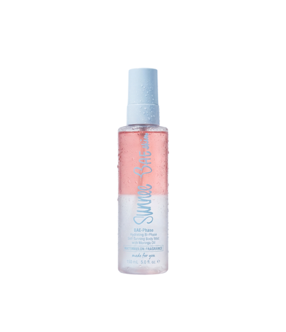 Sunnee BAE watermelon BAE-Phase bottle with pink and white design on a white background