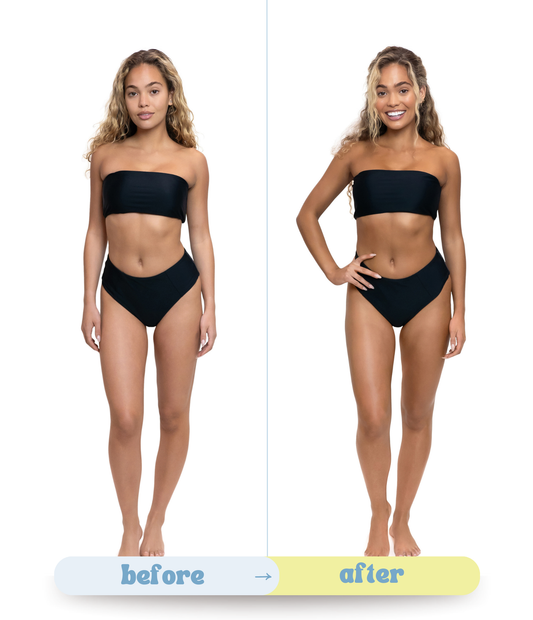 Sunnee BAEskin Achieve a Natural Tan: Before & After